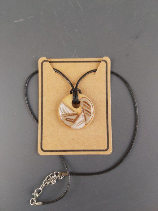 Collier céramique tricolore