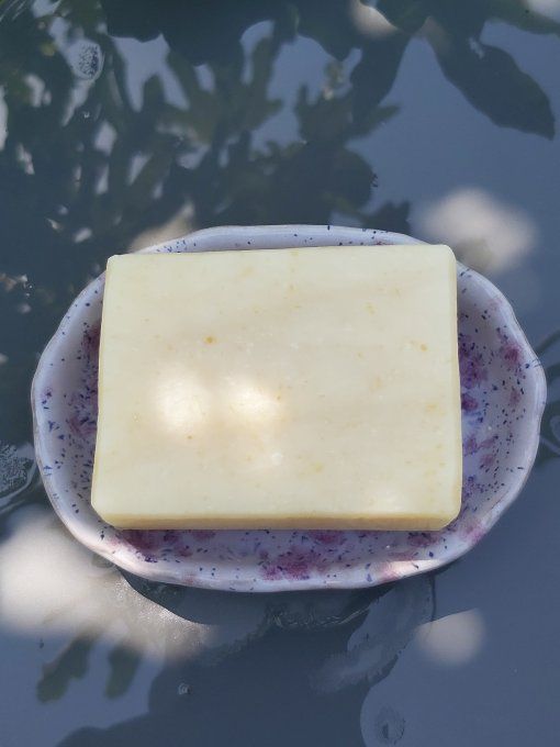 Porte-savon violet moucheté