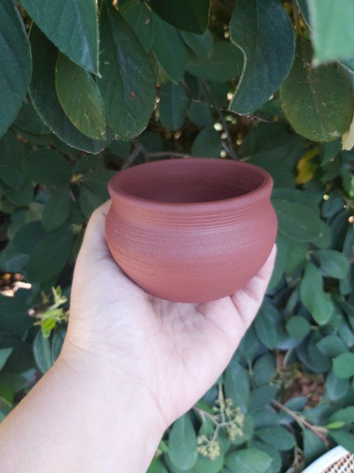 Pot en grès brut