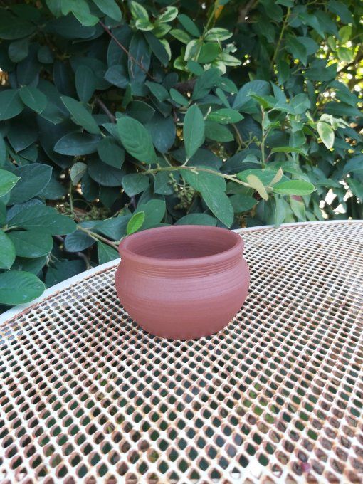 Pot en grès brut
