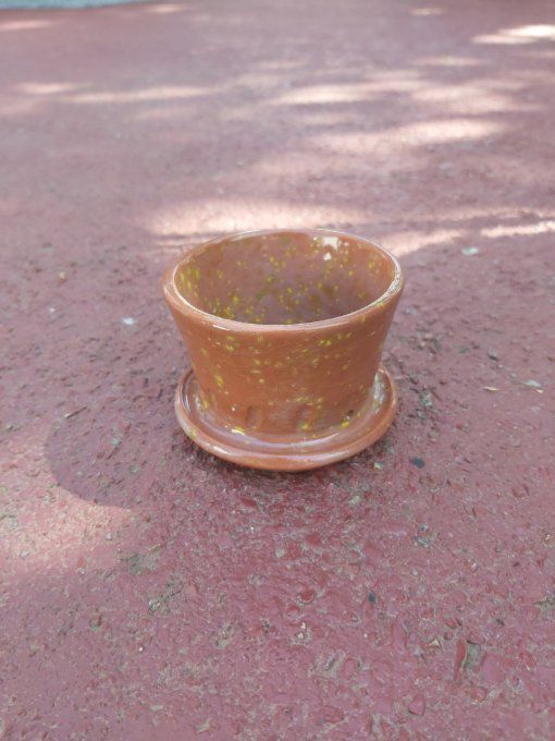 Pot à cactus brique moucheté