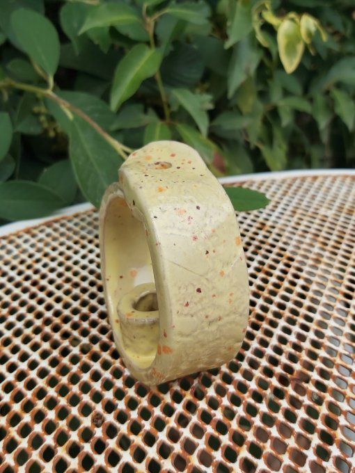 Soliflore jaune moucheté